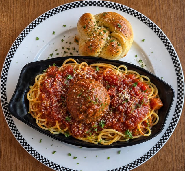 Kids Spaghetti & Meatballs.