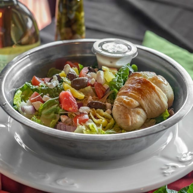 Grilled Chicken Greek Salad.