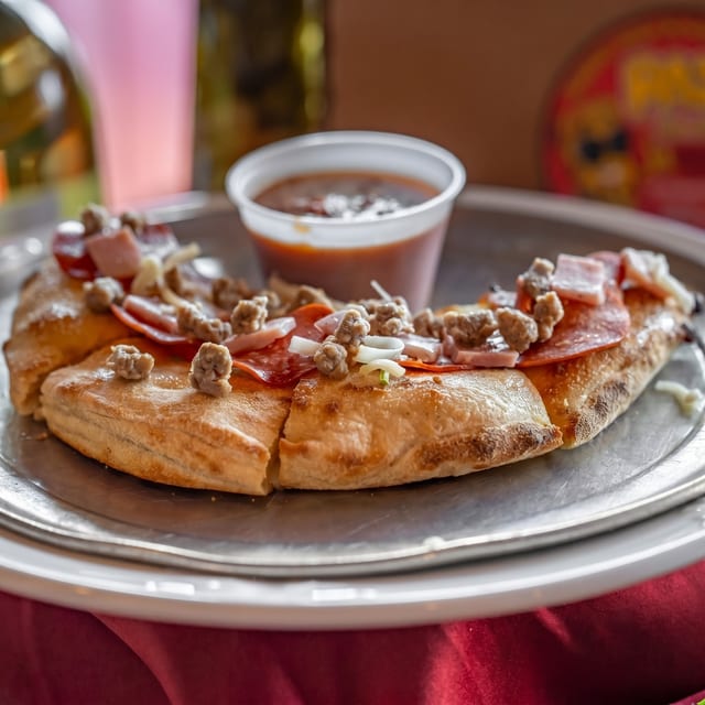 Mobster Meat Calzone.